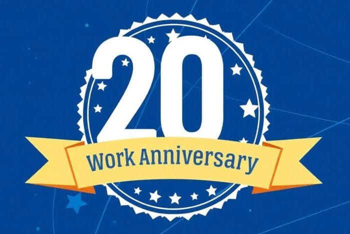 20 Year Work Anniversary Messages