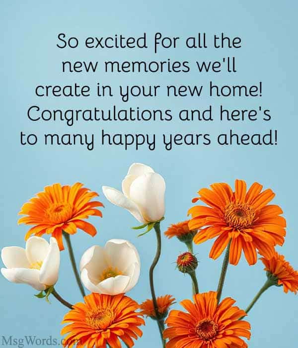So excited for all the new memories we'll create in your new home! Congratulations and here's to many happy years ahead!