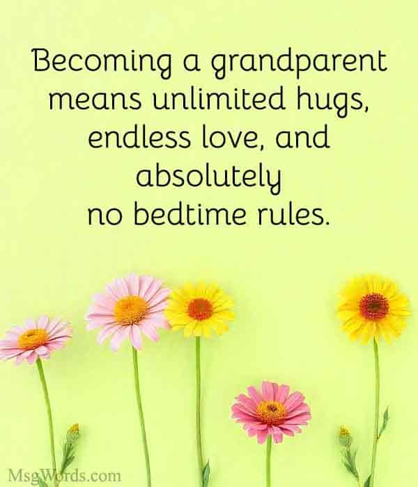 Becoming a grandparent means unlimited hugs, endless love, and absolutely no bedtime rules.