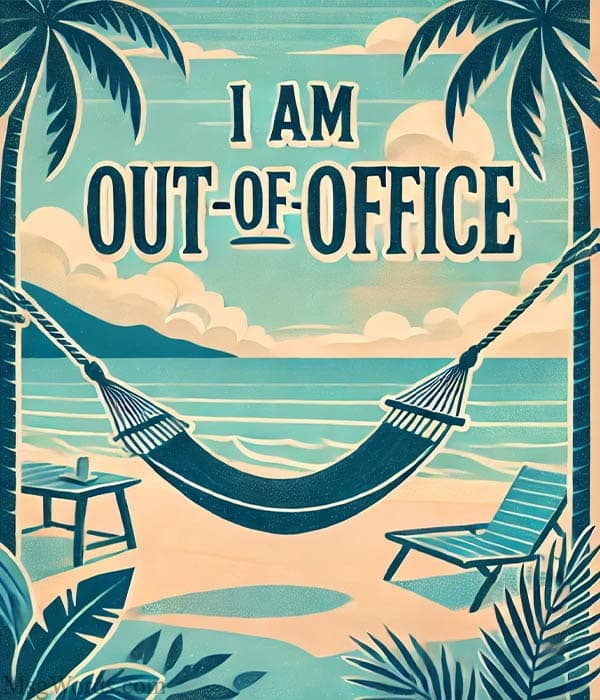 I’m currently surfing… through the waves, not emails. I’ll ride back to you on [return date].