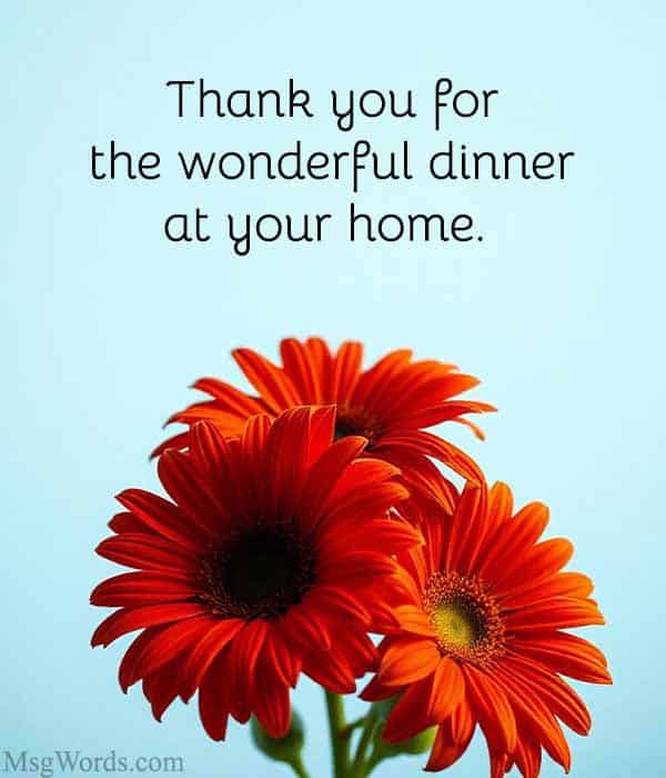 Dear [Boss’s Name],
Thank you for the wonderful dinner at your home last week. The meal was exceptional, and I truly enjoyed our conversation. Your hospitality was greatly appreciated, and it was a pleasure to spend time with you outside of the office.
I’m looking forward to our next meeting and hoping we can do this again soon.
Best regards, [Your Name]