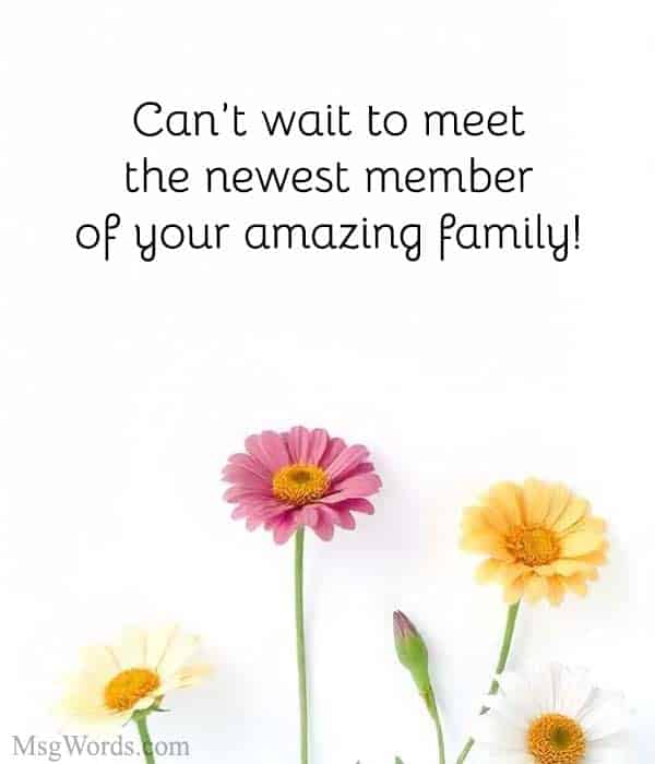 Can’t wait to meet the newest member of your amazing family!