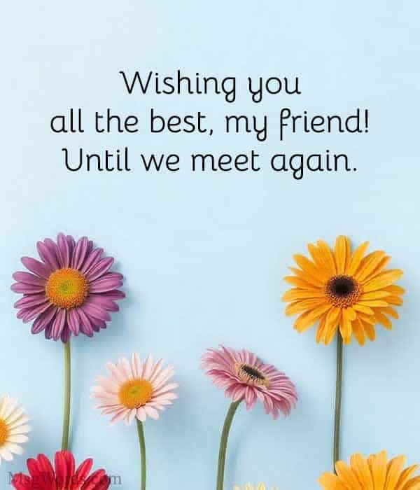 Wishing you all the best, my friend! Until we meet again.