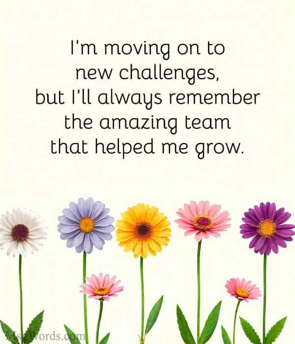 I’m moving on to new challenges, but I’ll always remember the amazing team that helped me grow.