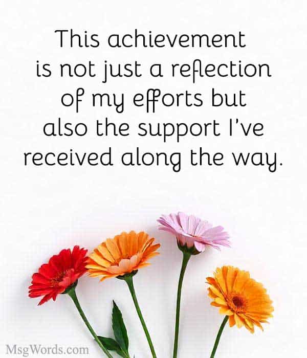 This achievement is not just a reflection of my efforts but also the support I’ve received along the way.