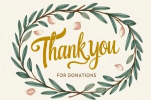Sincere Thank You Messages for Donations