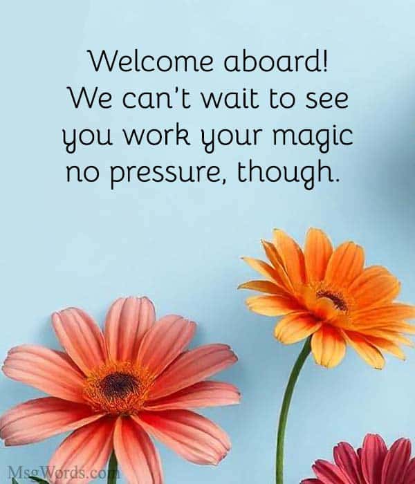 Welcome aboard! We can’t wait to see you work your magic – no pressure, though. 😉