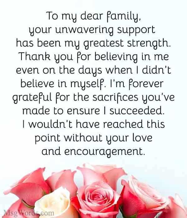 To my dear family, your unwavering support has been my greatest strength. Thank you for believing in me even on the days when I didn’t believe in myself. I’m forever grateful for the sacrifices you’ve made to ensure I succeeded. I wouldn’t have reached this point without your love and encouragement.