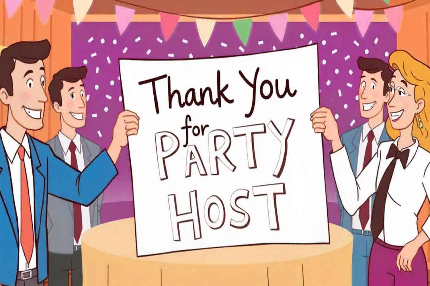 Thank You Messages for Party Host