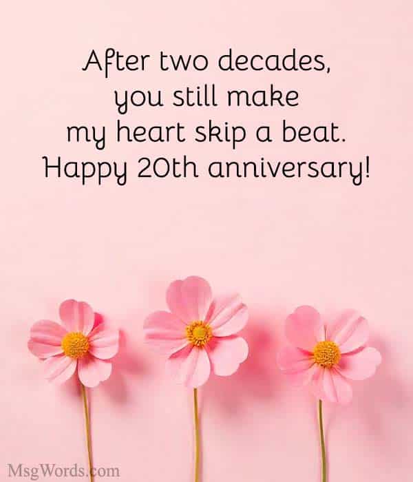 After two decades, you still make my heart skip a beat. Happy 20th anniversary!