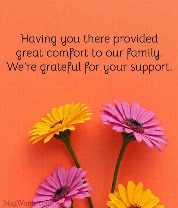 Having colleagues like you who care means so much. Thank you for your support during this time.