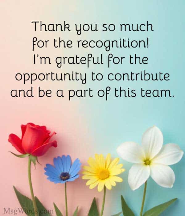 Thank you so much for the recognition! I’m grateful for the opportunity to contribute and be a part of this team.