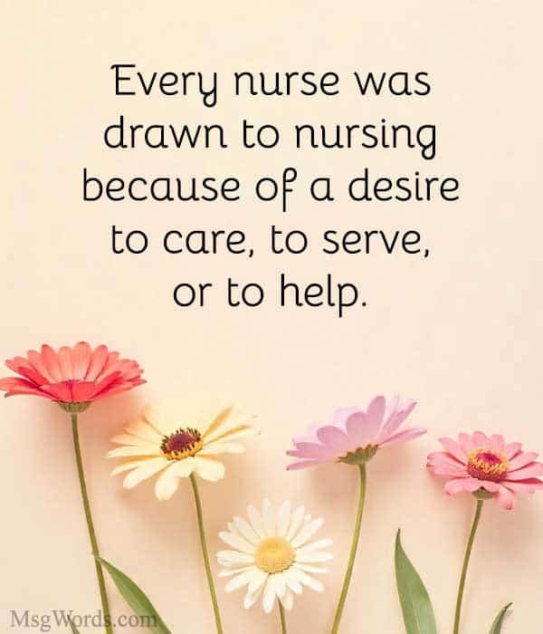 Every nurse was drawn to nursing because of a desire to care, to serve, or to help." – Christina Feist-Heilmeier