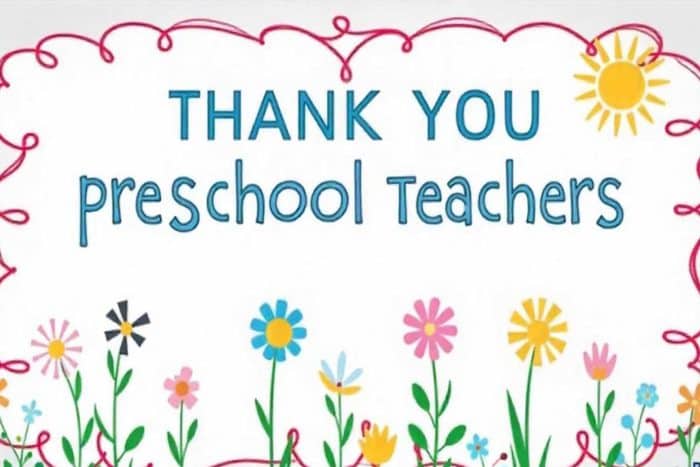 Thank You Messages for Preschool Teachers