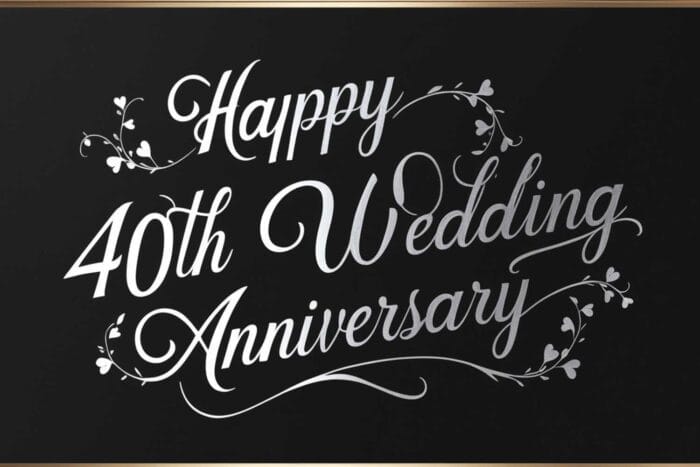 40th Wedding Anniversary Wishes