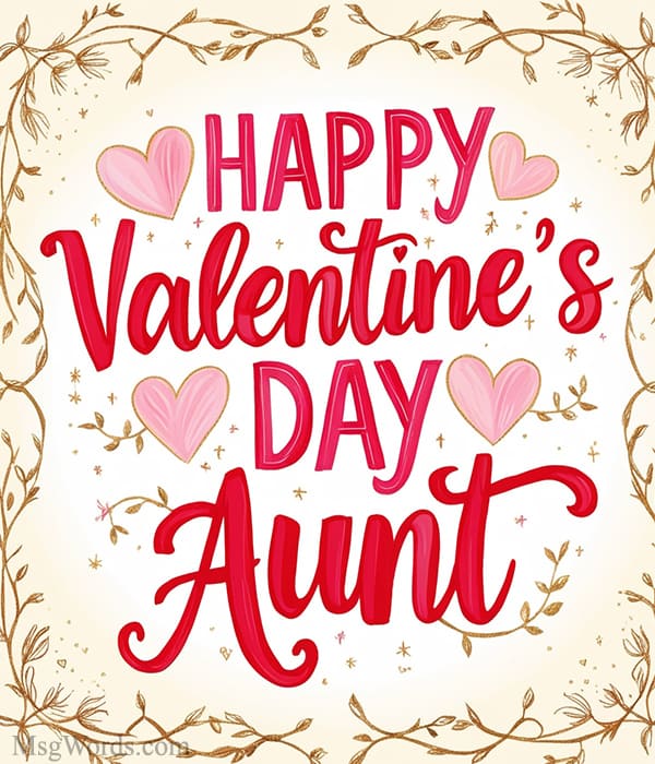 Auntie, you bring the tea, and Uncle brings the coffee. Together, you’re the perfect blend. Happy Valentine’s!