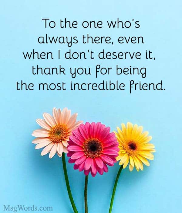 To the one who’s always there, even when I don’t deserve it, thank you for being the most incredible friend.