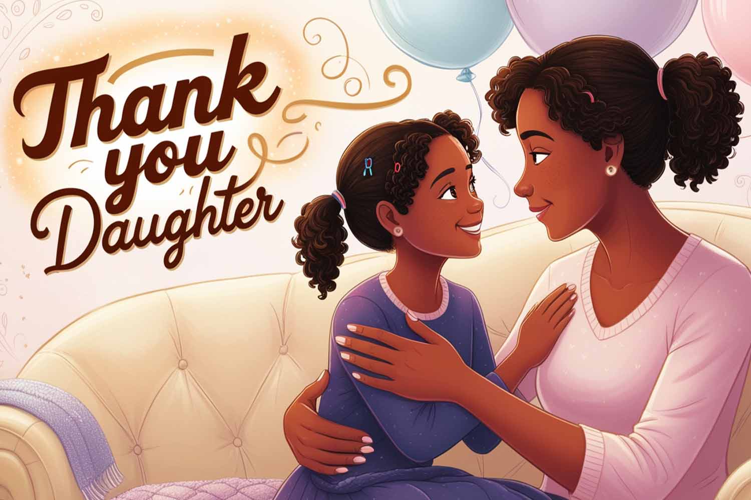 Heart Touching Thank You Messages for Daughter