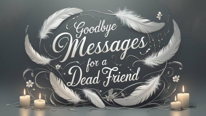 Sweet Goodbye Messages for a Dead Friend