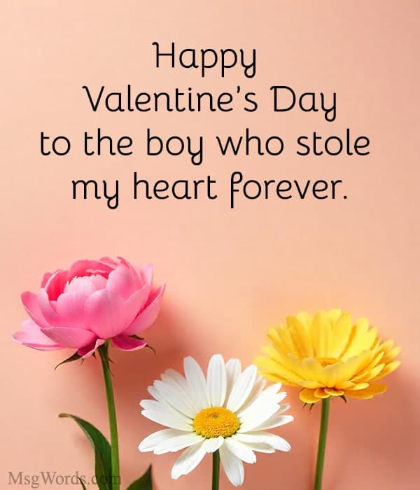 Happy Valentine’s Day to the boy who stole my heart forever.
