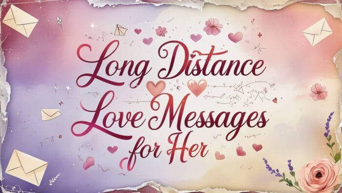 Sweet Long Distance Love Messages for Her
