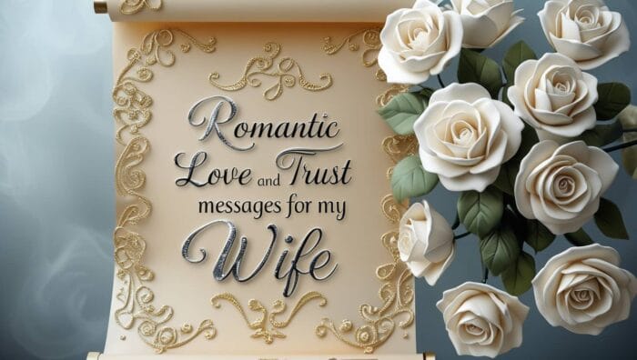 Romantic Love and Trust Messages for My Wife
