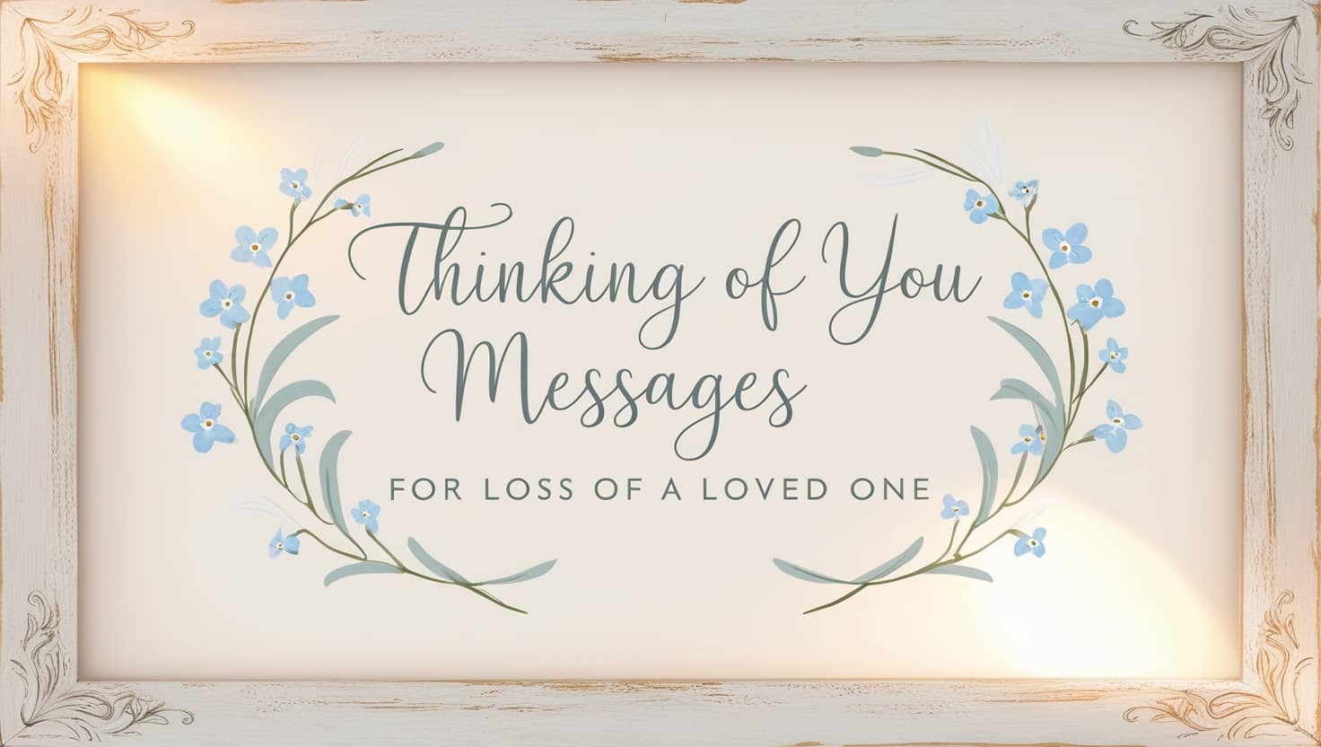 Thinking of You Messages for Loss