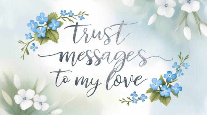 Touching Trust Messages to My Love