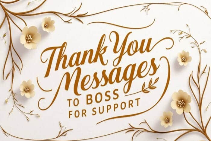Thank You Messages to Boss for Support