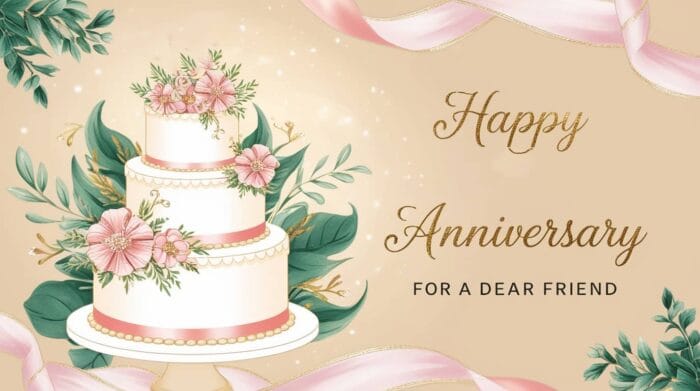 Wedding Anniversary Wishes for Friend