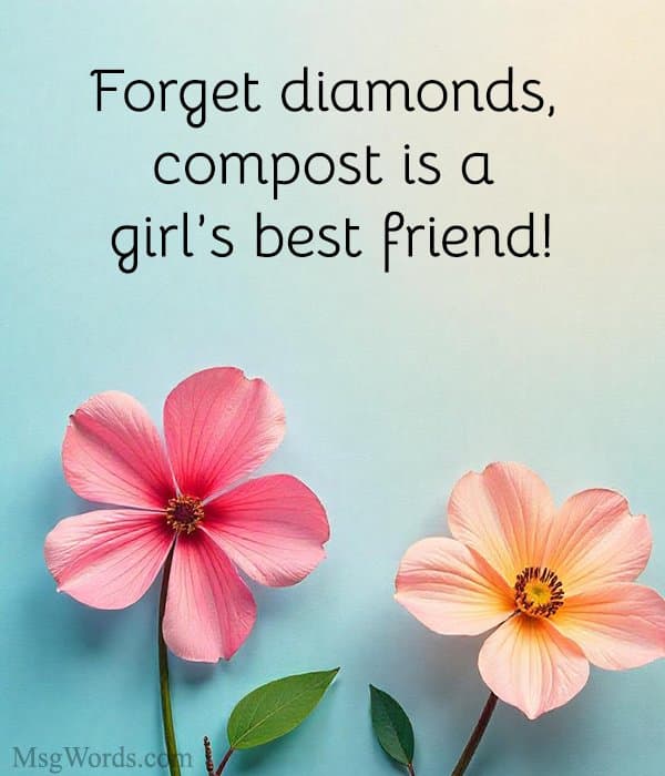 Forget diamonds, compost is a girl’s best friend!