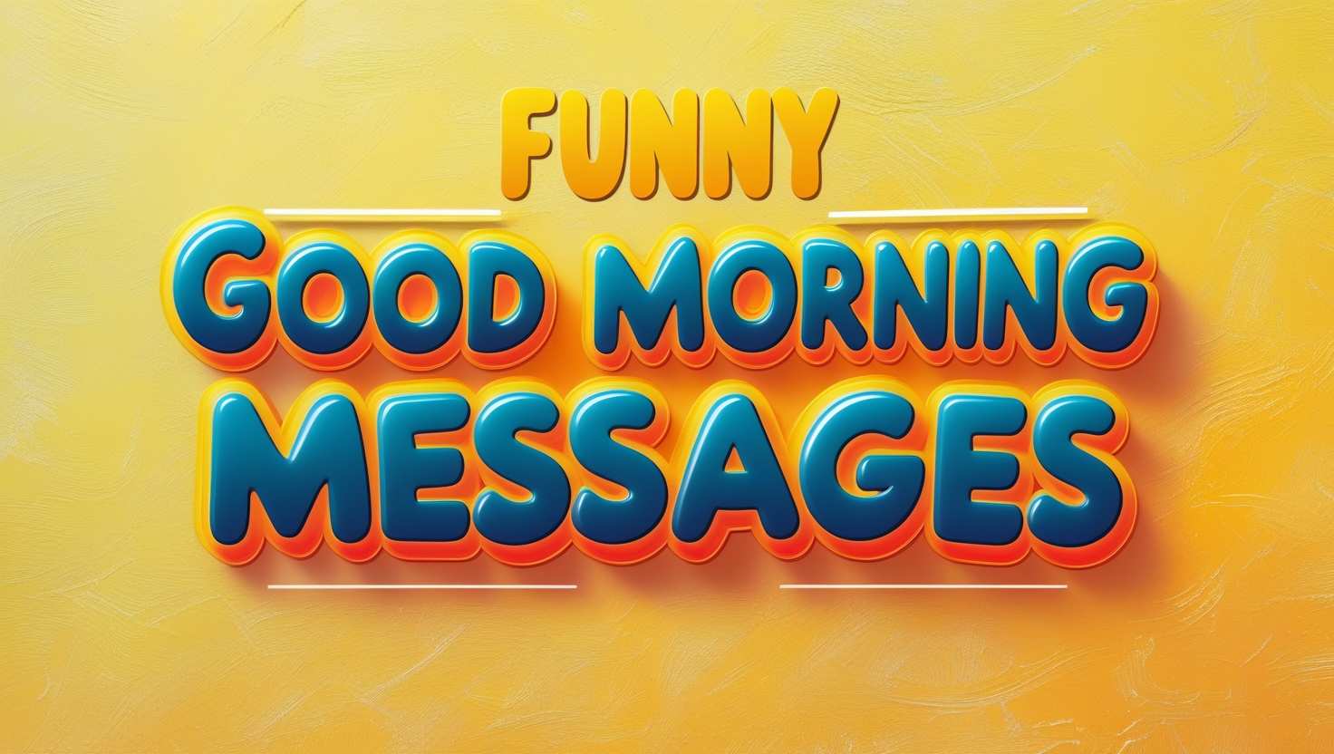 Sweet and Funny Good Morning Messages