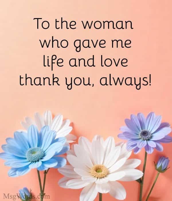 To the woman who gave me life and love; thank you, always! 🌷💜 #MomLove