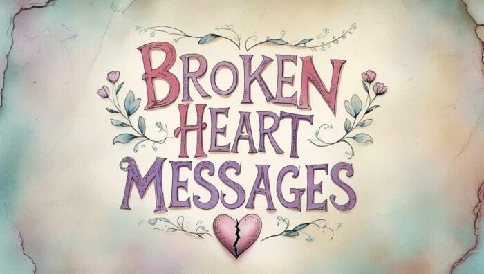 Cute Broken Heart Messages