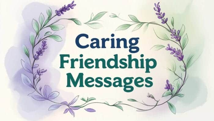 Sweet Caring Friendship Messages