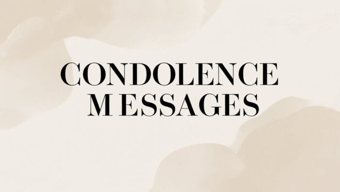 Condolence Messages and wishes