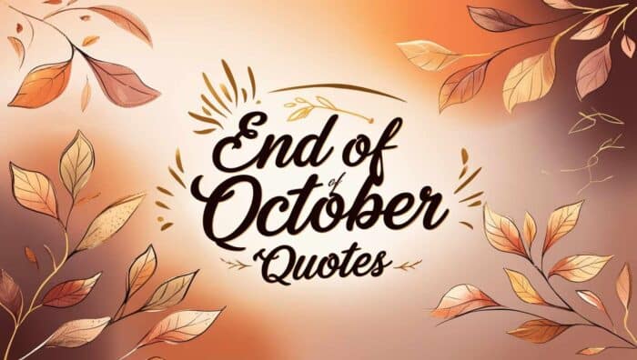 Best End of October Quotes
