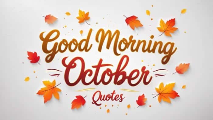 Good Morning October Quotes
