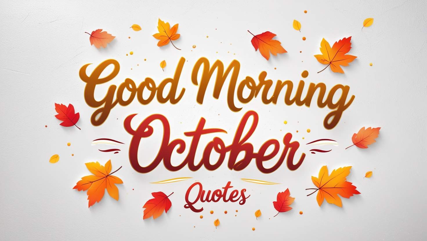 Good Morning October Quotes
