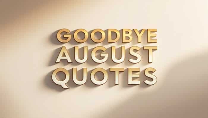 Goodbye August Quotes and messages