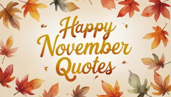 Happy November Quotes