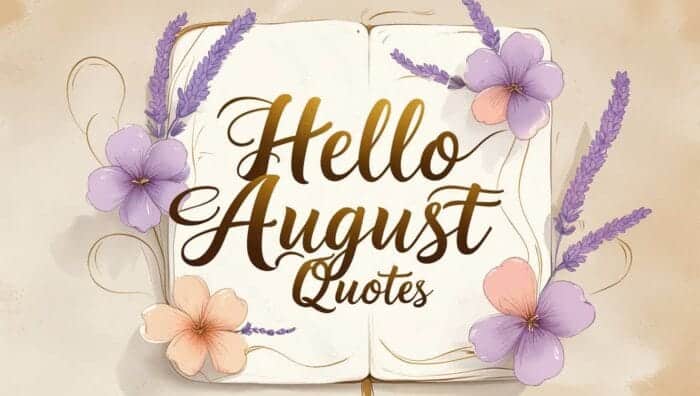 Hello August Quotes and messages