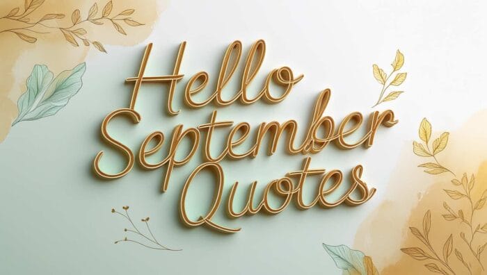 Best Hello September Quotes