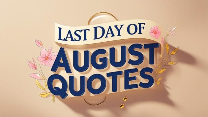Amazing Last Day of August Quotes