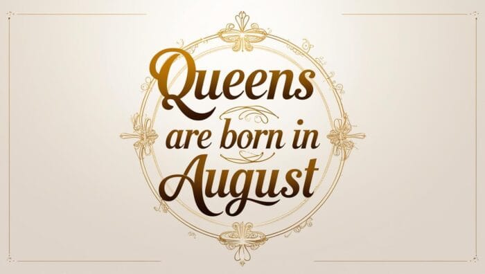 Cute Queens Are Born in August Quotes