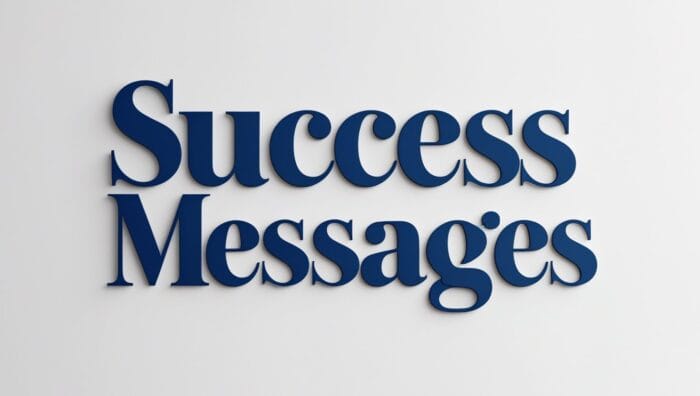 Success Messages and wishes