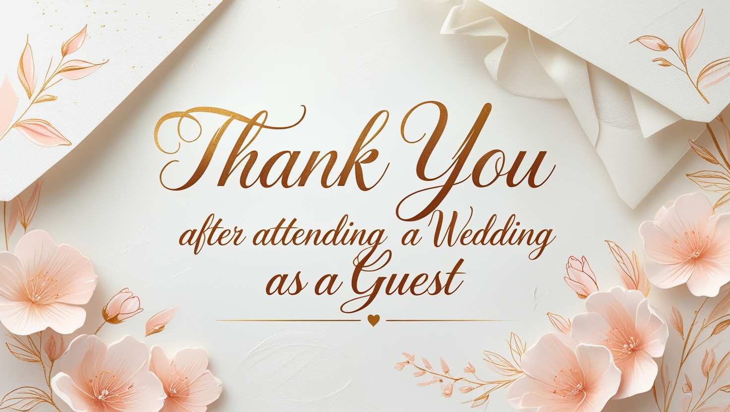 Sweet Thank You Messages After Attending a Wedding as a Guest
