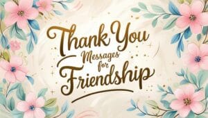 Sweet Thank You Messages for Friendship