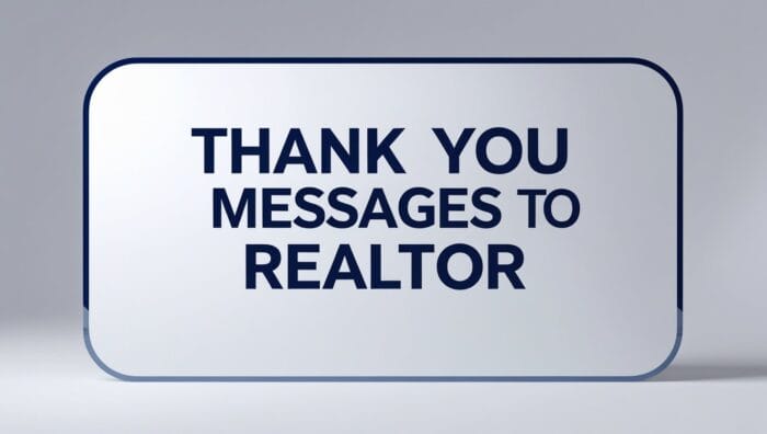 Amazing Thank You Messages to Realtor