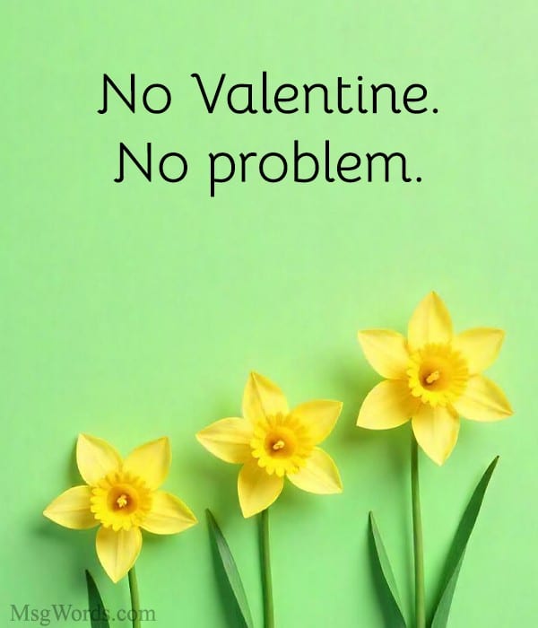 Edgy visual featuring anti-Valentine's Day quotes for Instagram with a bold, independent vibe.